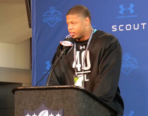 USC DE Nick Perry | Photo by Sheri Sine